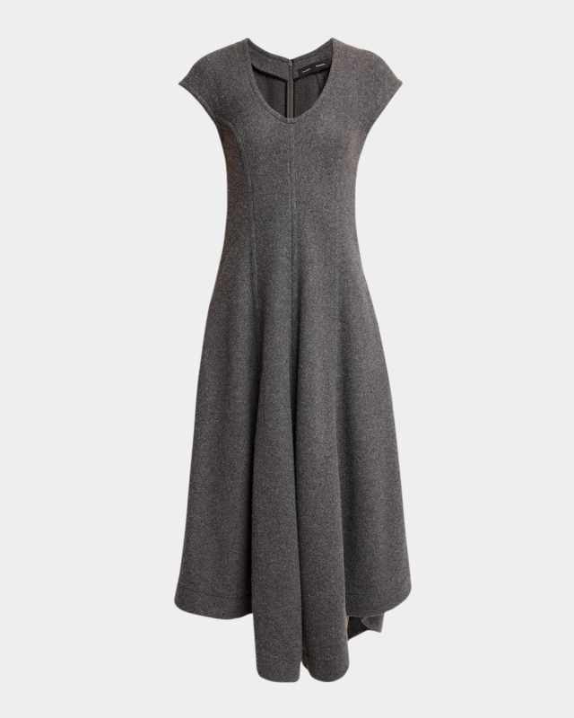 Delilah Wool Jersey Midi Dress